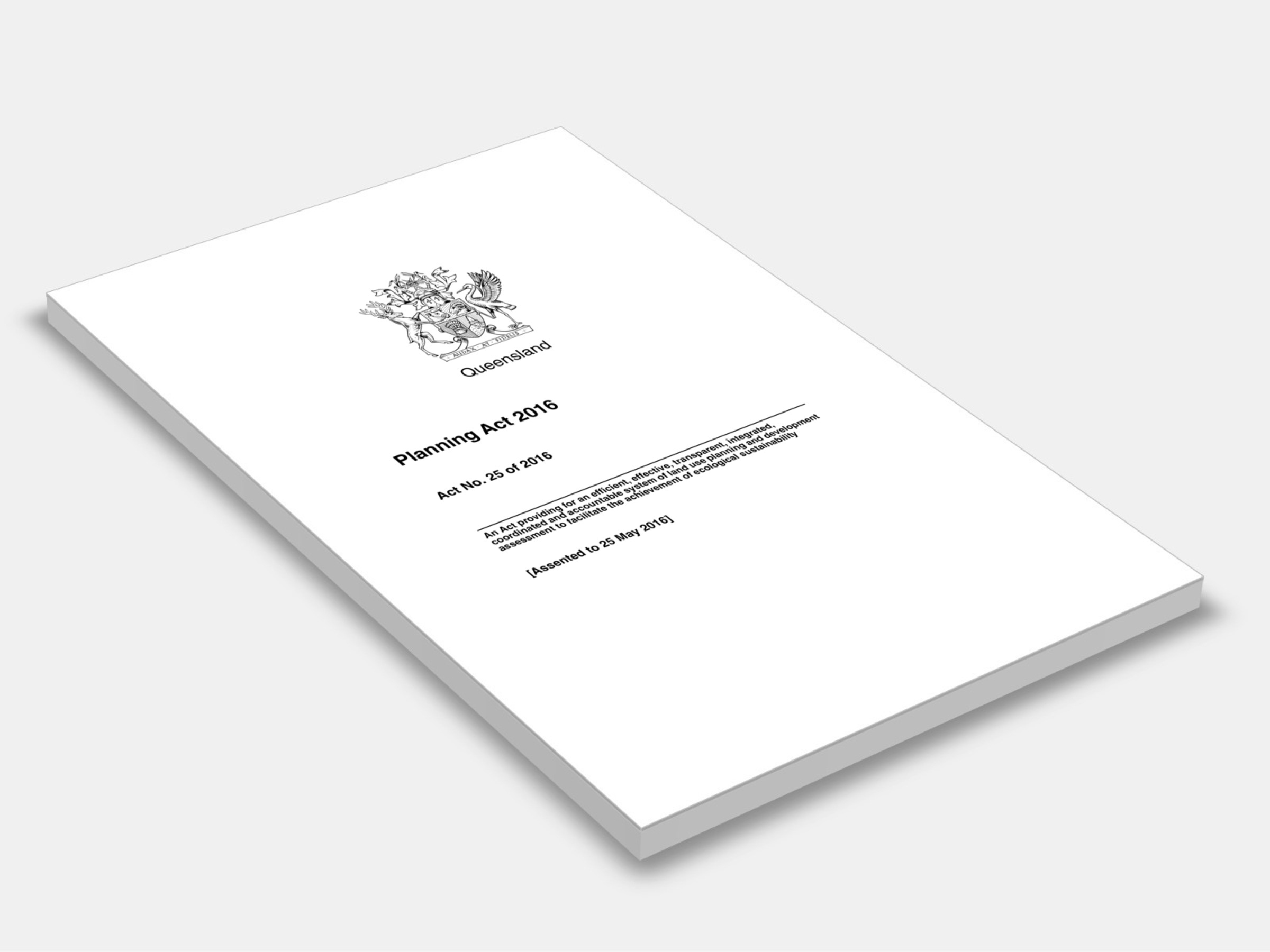 Planning Act 2016 (QLD) 2016 cover